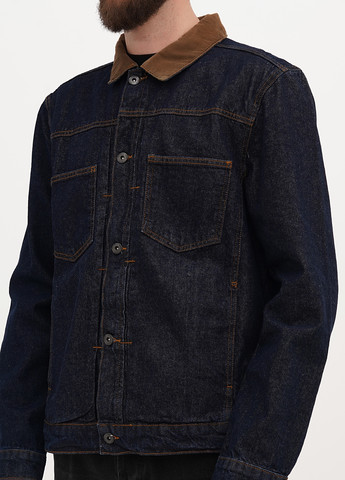 Темно-синяя демисезонная куртка No Brand