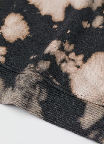 Черное кэжуал платье H&M с рисунком