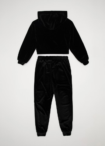 Черный демисезонный комплект(реглан, брюки) DeFacto