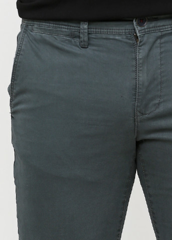 Зеленые кэжуал демисезонные зауженные брюки C&A