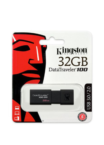 Флеш пам'ять USB DataTraveler 100 G3 32GB USB 3.0 (DT100G3 / 32GB) Kingston флеш память usb kingston datatraveler 100 g3 32gb usb 3.0 (dt100g3/32gb) (139256275)