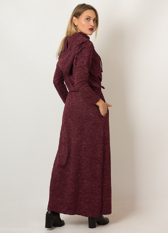 Бордовое кэжуал платье Lilove однотонное