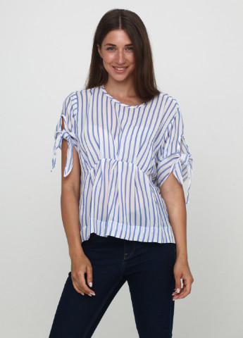 Голубая летняя блуза Kelyna