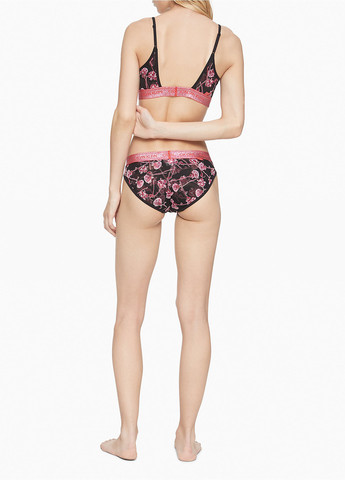 Чёрный бралетт бюстгальтер Calvin Klein без косточек нейлон