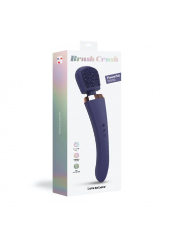 Вібромасажер із силіконовою щіточкою Brush Crush - Midnight Indigo Love To Love (256537645)