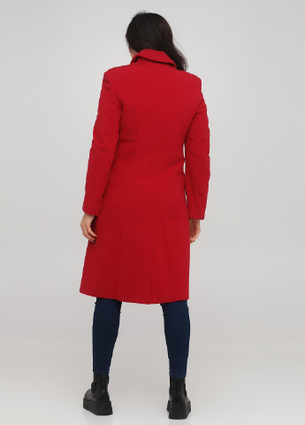 Красное демисезонное Пальто однобортное Nina Vladi