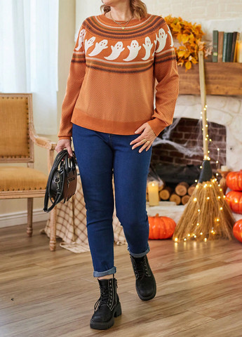 Оранжевый демисезонный джемпер джемпер SHEIN