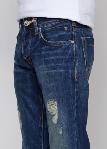 Темно-синие демисезонные со средней талией джинсы LTB