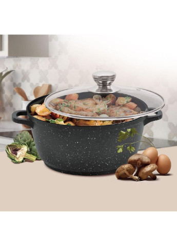 Кастрюля со стекляной крышкой MR-4228 6 л 28 см Maestro (253543307)