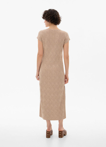 Бежевое кэжуал платье Promin однотонное