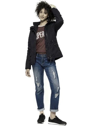 Черная зимняя куртка Superdry