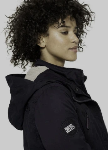 Черная зимняя куртка Superdry