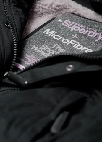 Черная зимняя куртка Superdry