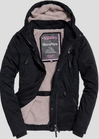 Черная зимняя куртка Superdry