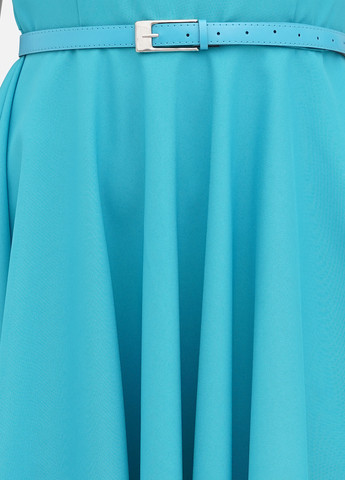 Голубое кэжуал платье клеш Rebecca Tatti однотонное
