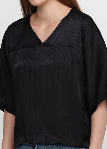 Черная летняя блуза Monki