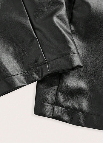 Чорна демісезонна куртка косуха SHEIN