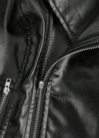 Чорна демісезонна куртка косуха SHEIN