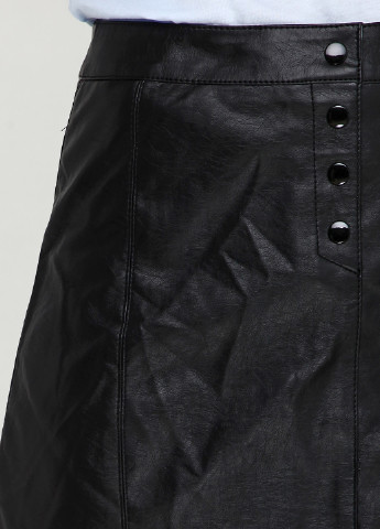 Черная кэжуал однотонная юбка H&M Studio а-силуэта (трапеция)