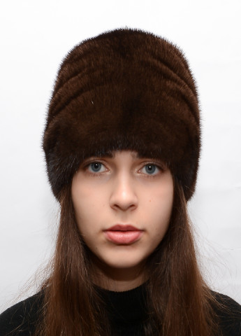 Женская норковая шапка кубанка Меховой Стиль пион (207170938)