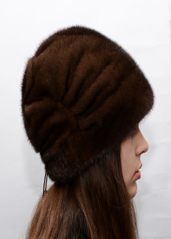 Женская норковая шапка кубанка Меховой Стиль пион (207170938)