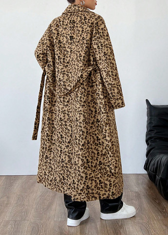 Коричневое зимнее Пальто SHEIN