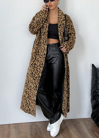 Коричневое зимнее Пальто SHEIN