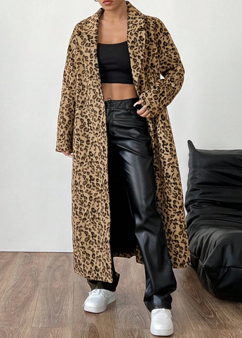 Коричневое зимнее Пальто SHEIN