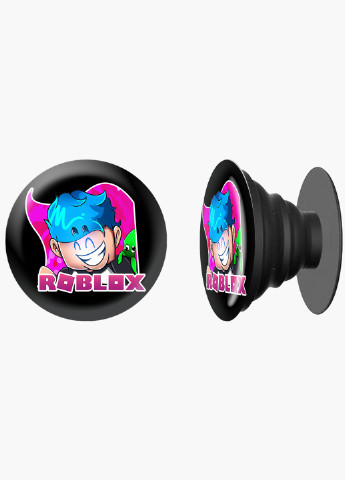 Попсокет (Popsockets) тримач для смартфону Роблокс (Roblox) (8754-1223) Чорний MobiPrint (216748437)