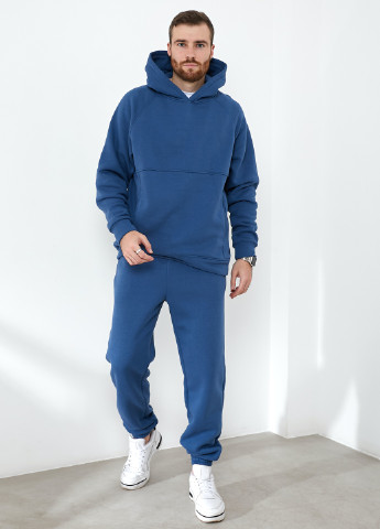 Чоловічий теплий зимовий спортивний костюм з начосом Melgo (худі, джогери) (255337182)