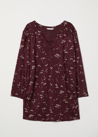 Бордовая блуза для беременных H&M