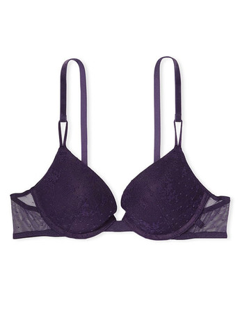 Тёмно-фиолетовый бюстгальтер Victoria's Secret с косточками полиамид