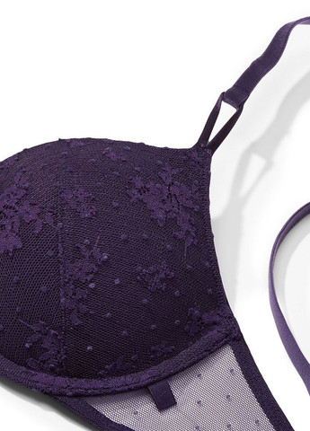 Тёмно-фиолетовый бюстгальтер Victoria's Secret с косточками полиамид