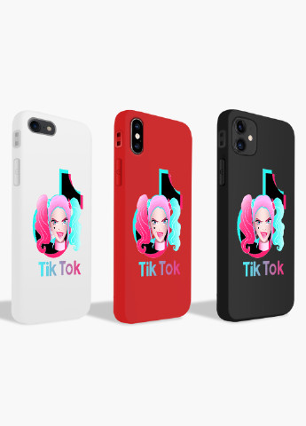 Чехол силиконовый Apple Iphone X Харли Квинн (Куинн) Тик Ток (Harley Quinn TikTok) (6129-1646) MobiPrint (219485544)