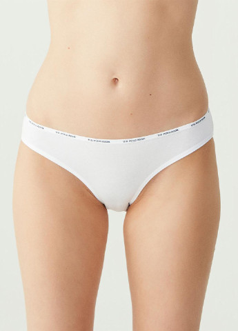 Комплект трусів-бікіні жіночих 5 шт 38/M чорний, бежевий, білий, бежевий, білий 67002 U.S. Polo ASSN (256111035)