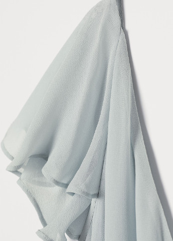 Світло-блакитна кежуал сукня на запах H&M однотонна