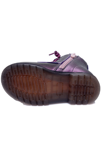 Фиолетовые кэжуал осенние ботинки детские для девочки Weestep