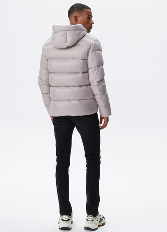 Светло-серая демисезонная куртка Lacoste