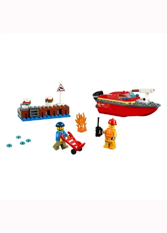 Конструктор Lego City Пожар на причале 97 элементов (207383326)