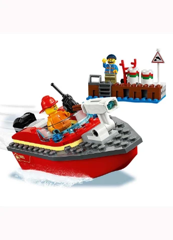 Конструктор Lego City Пожар на причале 97 элементов (207383326)