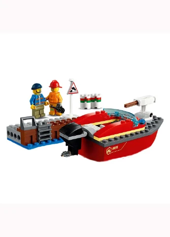 Конструктор Lego City Пожар на причале 97 элементов (207383326)