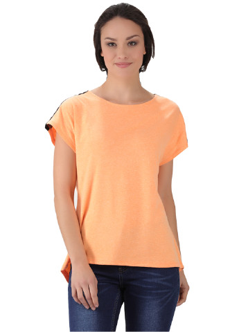 Оранжевая летняя футболка Яavin
