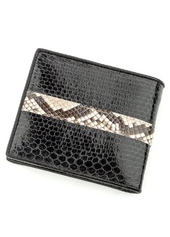 Мужской кожаный кошелек 11х9 см Snake Leather (229458638)