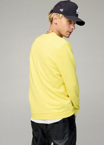Желтый свитшот мужской basic /no flis/ YAPPI (252385773)