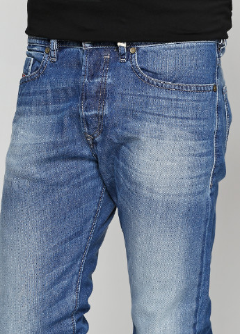 Светло-синие демисезонные прямые джинсы Diesel