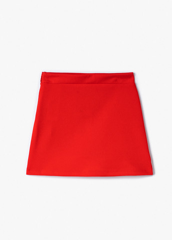 Красная кэжуал однотонная юбка KOTON а-силуэта (трапеция)