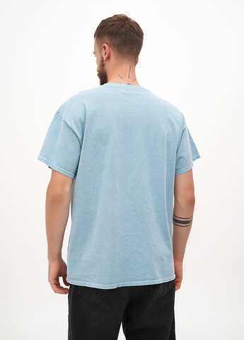 Сіро-голубий футболка Gildan