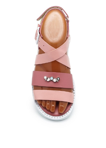 Розовые кэжуал сандалии Broni с ремешком