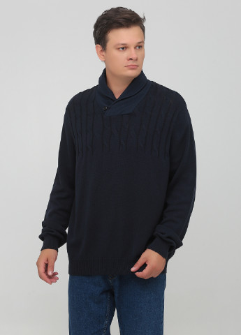 Темно-синий демисезонный свитер F&F