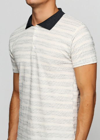 Молочная футболка-поло для мужчин Chiarotex в полоску